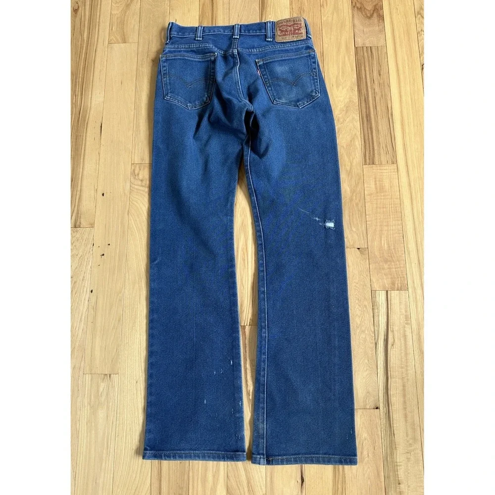 Levi's 517 Jeans Men's 30x36 Blue Bootcut Cowboy Western Workwear (Fits 29x34)